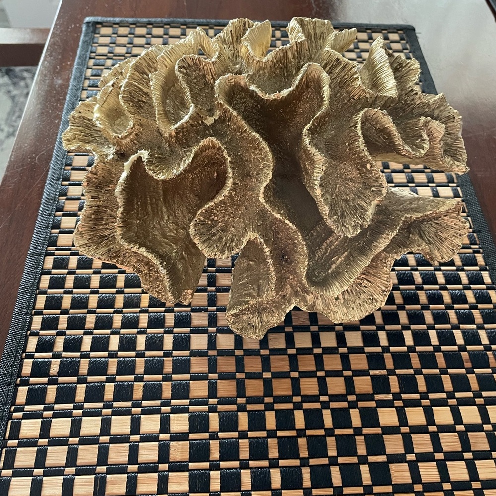Gold Coral Decorative Accent
